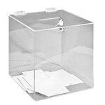Urne transparente + serrure 25 x 25 x 25 cm