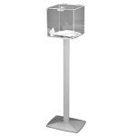 Urne transparente + serrure 25x25x25cm / pied