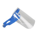 Visire transparente bleue - color x l 280 x p 0, 4 x h 195 mm complte