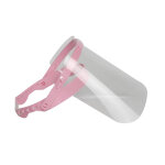 Visière transparente rose - color h 195 x l 280 x p 0, 4 mm complète Visière transparente rose - color h 195 x l 280 x p 0, 4 mm complète