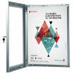 Vitrine affiche - poster a1 + serrure visual - displays
