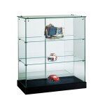 Vitrine comptoir h 95 cm socle noir