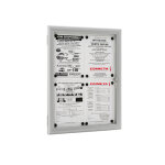 Vitrine extrieur alu anodis naturel 4 feuilles