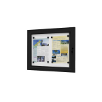 Vitrine ext�rieure fond m�tal 2 x a4 noire ral 9005