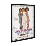 Vitrine ext�rieure fond m�tal cin� 176x120cm noire ral 9005