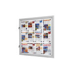 Vitrine ext�rieure visual - displays m�tal 12 x a4