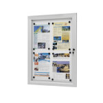 Vitrine ext�rieure visual - displays m�tal 4 x a4