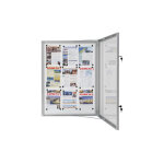 Vitrine ext�rieure visual - displays m�tal 9 x a4