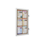 Vitrine intrieur / extrieur fond lige 6 feuilles a4