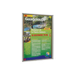 Vitrine d'int�rieur fond li�ge 1 feuille a4