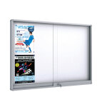 Vitrine visual - displays coulissante metal 27 feuilles