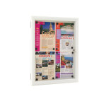 Vitrine visual - displays etanche 4 feuilles blanc
