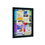 Vitrine visual - displays etanche 4 feuilles noir