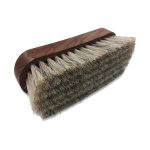 Brosse crin de cheval saphir m�daille d'or incolore