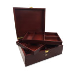 Coffret cirage valmour grand modle acajou acajoufermoirlaiton