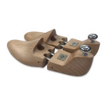 Embauchoirs pointes h�tre cir� saphir m�daille d'or incolore