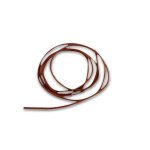 Lacet cuir rond 150 ml marron