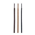 Lacets plats cir�s saphir 46 noir