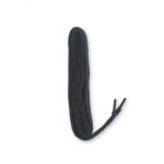 Lacets plats moyens saphir 150 cm noir