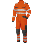 Combinaison de travail haute - visibilit fluo orange / anthracite wrth modyf orange l