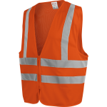 Gilet haute - visibilit lumen orange en tissu mesh wrth modyf orange s / m