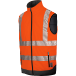 Gilet de travail haute - visibilit rversible orange fluo wrth modyf orange s