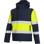 Wrth modyf parka haute visibilit fluo one jaune / marine bleu marine l