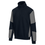 W�rth modyf sweat de travail zipp� bicolore job + bicolor marine / gris bleu marine