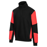 W�rth modyf sweat de travail zipp� bicolore job + bicolor noir / rouge rouge
