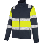 W�rth modyf sweat zipp� haute visibilit� fluo one jaune / marine bleu marine xl