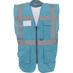 Yoko gilet de travail retro multipoches sapphire bleu royal