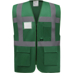 Yoko gilet de travail retro multipoches vert vert
