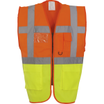 Yoko gilet de travail retro multipoches jaune orange orange xxl Yoko gilet de travail retro multipoches jaune orange orange xxl