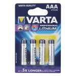 4 piles 1. 5 v au lithium