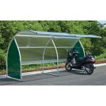 Abri vlos motos avec toit en polycarbonate
