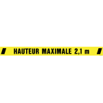 Autocollant au sol hauteur maximale