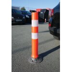 Balise co orange et bandes rtrorflchissantes