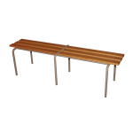 Bancs empilables bois vernis pitement mtallique