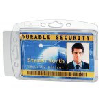 Porte - badge rigide ferm� avec encoche