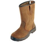 Bottes grizzly fourres en cuir pleine fleur s3