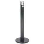 Cendrier colonne sur pied en acier galvanis�