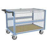 Chariot grillag� avec toit verrouillable