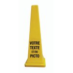 Cne de signalisation jaune personnalisable