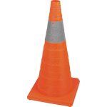 Cnes de signalisation pliables avec bande rflchissante