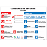 Consignes de scurit pour  cuisine