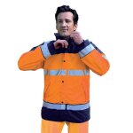 Ensemble de pluie professionnel haute visibilit�