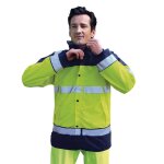 Veste de pluie professionnelle haute visibilit�