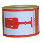 Etiquettes emballage en papier adhsif