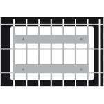 Ferrures en aluminium pour grillage