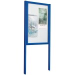 Kit 2 poteaux laqus pour vitrine  tradition